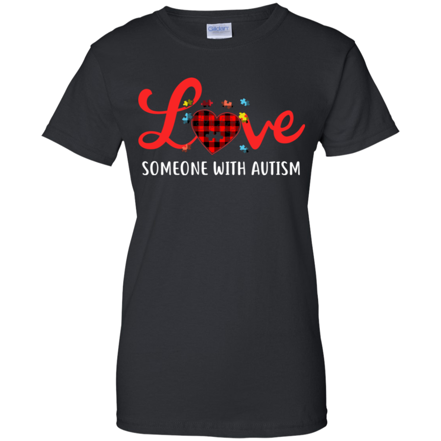 Love Someone With Autism-T-Shirt & Hoodie-Women's T-Shirt-Black
