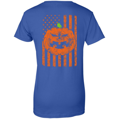 Halloween American Flag-T-Shirt & Hoodie-Women's T-Shirt-Royal