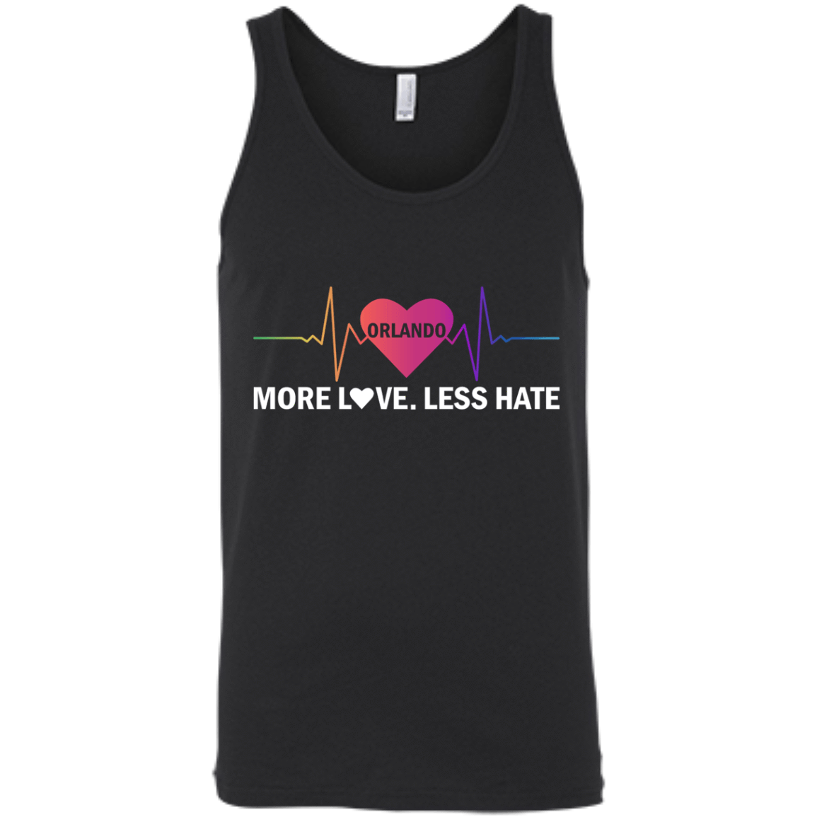 More Love Less Hate - Orlando-T-Shirt & Hoodie-Unisex Tank-Black