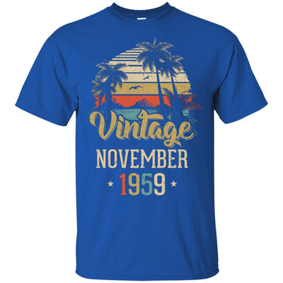 Retro Classic Vintage November 1959 62th Birthday Gift-T-Shirt & Hoodie-Classic T-Shirt-Royal