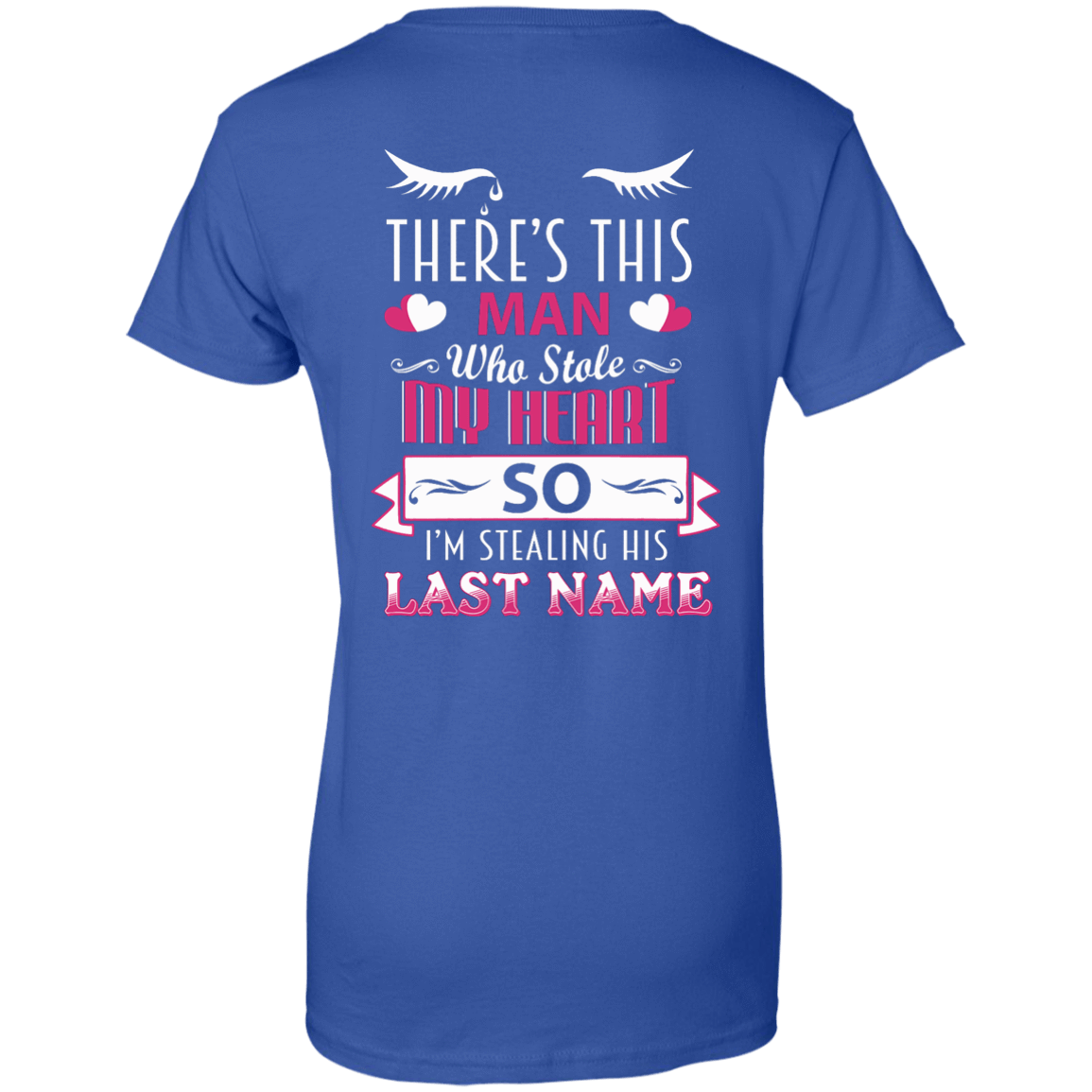 There's This Man Who Stole My Hearth So I'm Stealing-T-Shirt & Hoodie-Women's T-Shirt-Royal