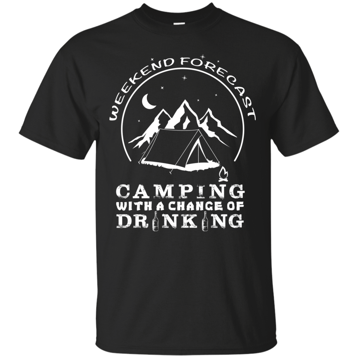 Weekend Forecast Camping-T-Shirt & Hoodie-Classic T-Shirt-Black