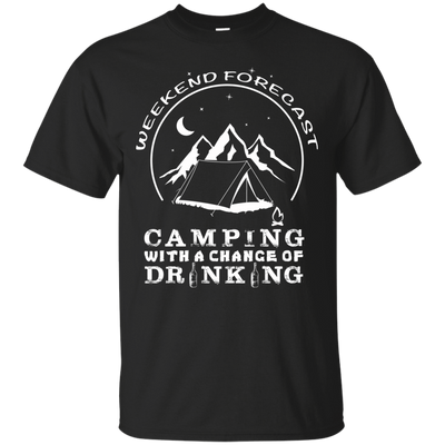 Weekend Forecast Camping-T-Shirt & Hoodie-Classic T-Shirt-Black