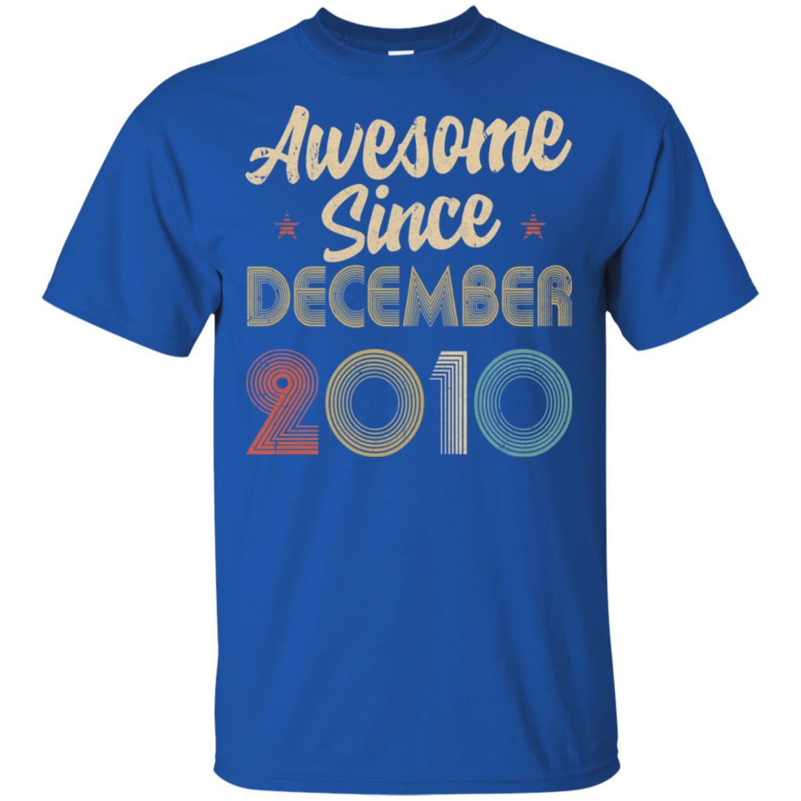 Awesome Since December 2010 Vintage 11th Birthday Gifts-T-Shirt & Hoodie-Classic T-Shirt-Royal