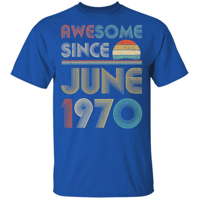 Awesome Since June 1970 Vintage 51th Birthday Gifts-T-Shirt & Hoodie-Classic T-Shirt-Royal