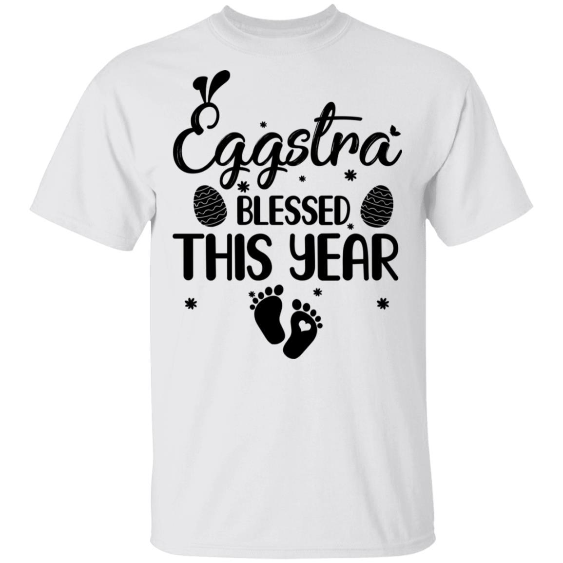 Womens Eggstra Blessed This Year Costume Funny Easter Pregnancy