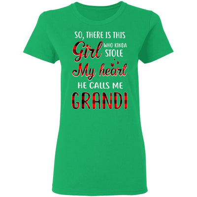 This Boy Who Kinda Stole My Heart He Calls Me Grandi-T-Shirt & Hoodie-Women's T-Shirt-Irish Green