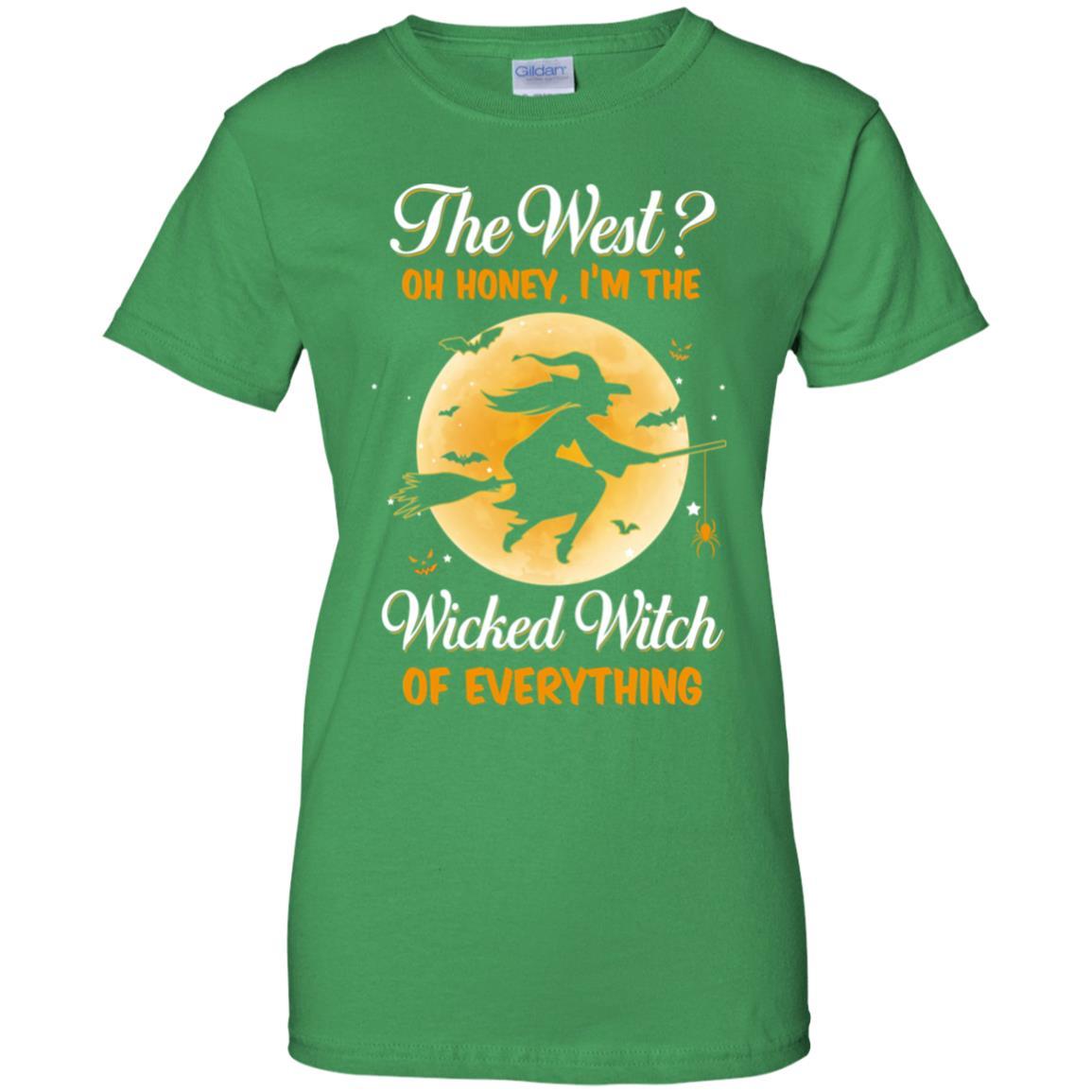 The West Oh Honey I'm The Wicked Witch Funny Halloween-T-Shirt & Hoodie-Women's T-Shirt-Irish Green