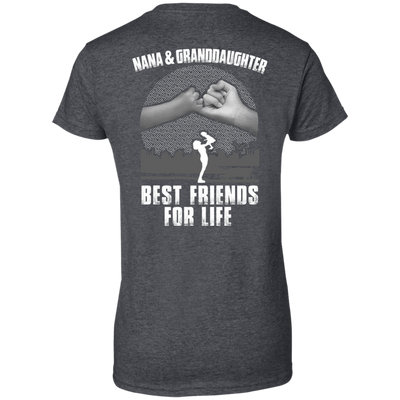 Nana and Granddaughter Best Friends For Life-T-Shirt & Hoodie-Women's T-Shirt-Dark Heather