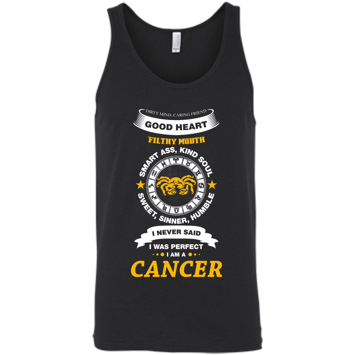 I Never Said I Was Perfect I Am A CANCER-T-Shirt & Hoodie-Unisex Tank-Black
