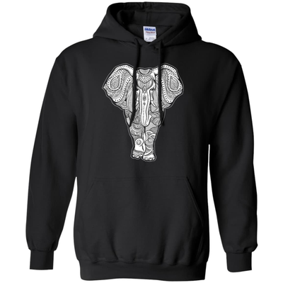 African Elephant Love-T-Shirt & Hoodie-Pullover Hoodie-Black