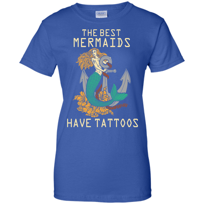 The Best Mermaids Have Tattoos-T-Shirt & Hoodie-Women's T-Shirt-Royal