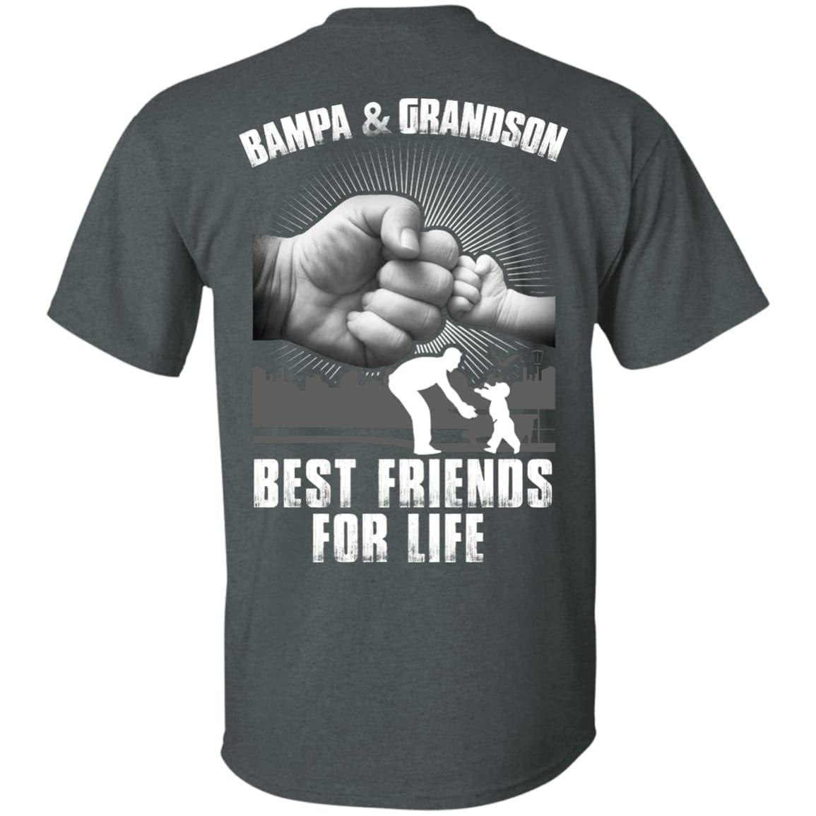 Bampa And Grandson Best Friends For Life-T-Shirt & Hoodie-Classic T-Shirt-Dark Heather