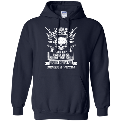 I Believe In Gun Control-T-Shirt & Hoodie-Pullover Hoodie-Navy