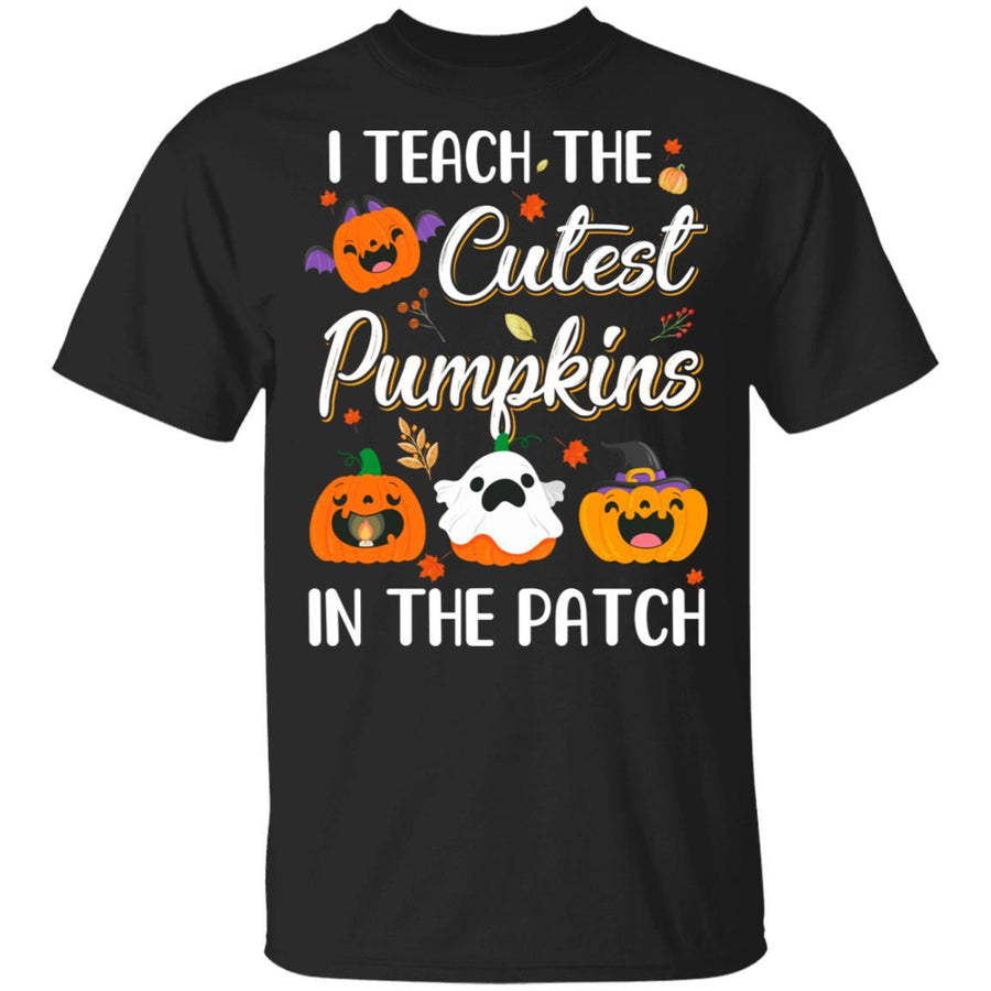 I Teach The Cutest Pumpkins In The Patch Halloween-T-Shirt & Hoodie-Classic T-Shirt-Black