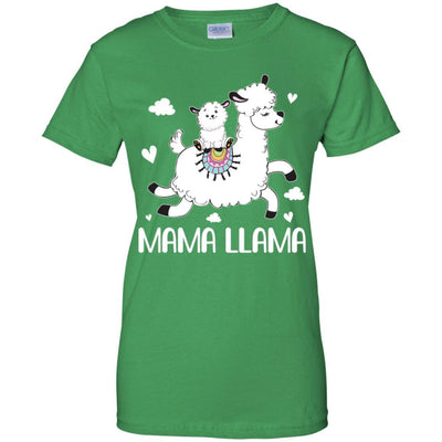 Mama Llama Cute Mother's Day Gift For Mom-T-Shirt & Hoodie-Women's T-Shirt-Irish Green