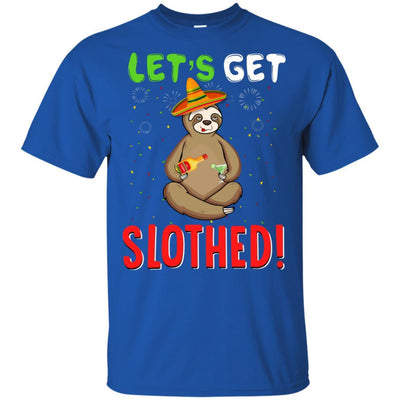 Sloth Cinco De Mayo Funny Get Slothed Drinking-T-Shirt & Hoodie-Classic T-Shirt-Royal