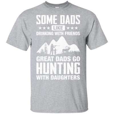 Great Dad Go Hunting With Daughters Father Day Gift-T-Shirt & Hoodie-Classic T-Shirt-Sport Grey