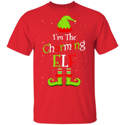 I'm The Charming Elf Family Matching Funny Christmas Group Gift-T-Shirt & Sweatshirt-Classic T-Shirt-Red