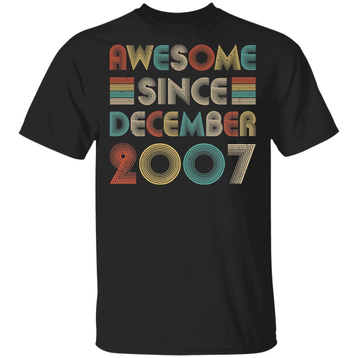 Awesome Since December 2007 Vintage 15th Birthday Gifts