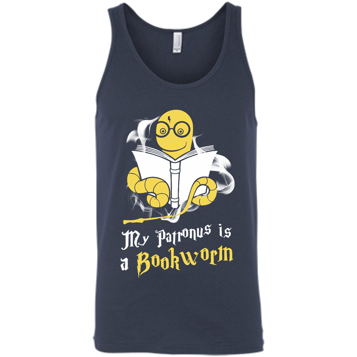 My Patronus Is A Bookworm T Shirt-T-Shirt & Hoodie-Unisex Tank-Navy