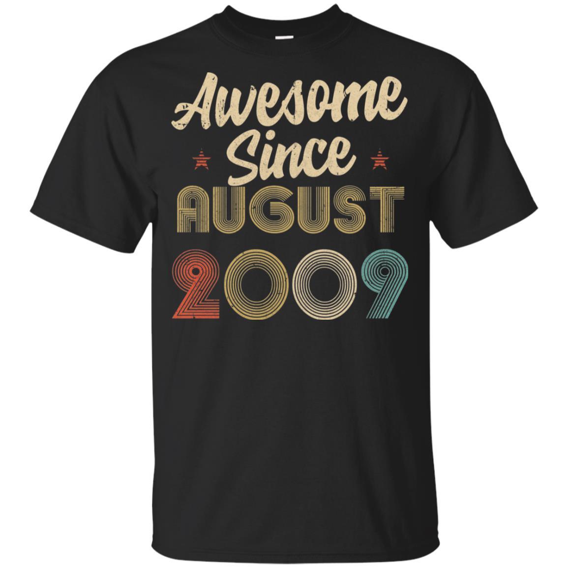 Awesome Since August 2009 Vintage 13th Birthday Gifts Youth