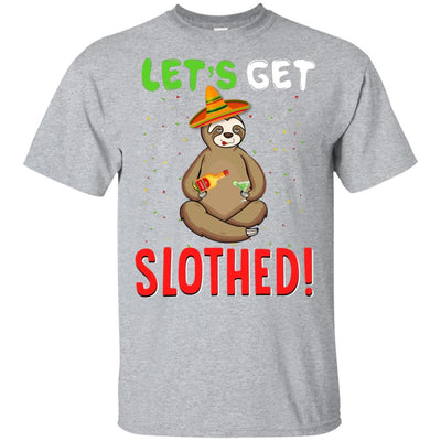 Sloth Cinco De Mayo Funny Get Slothed Drinking-T-Shirt & Hoodie-Classic T-Shirt-Sport Grey