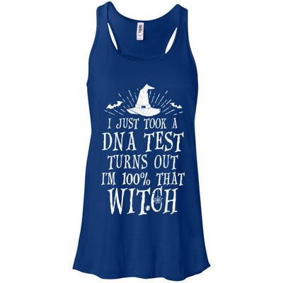 Im 100 Percent With That Witch Halloween Funny Costume-T-Shirt & Tank Top-Women's Flowy Racerback Tank-True Royal