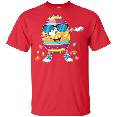 Easter Funny Birthday Dabbing Egg Gift Kids Youth-Youth Shirt-Youth T-Shirt-Red