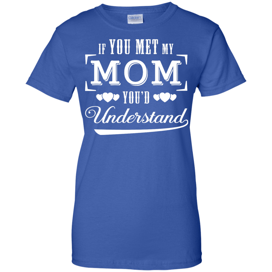 If You Meet My Mom You'd Understand-T-Shirt & Hoodie-Women's T-Shirt-Royal