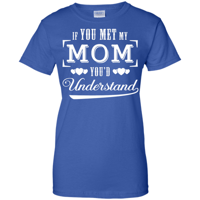 If You Meet My Mom You'd Understand-T-Shirt & Hoodie-Women's T-Shirt-Royal