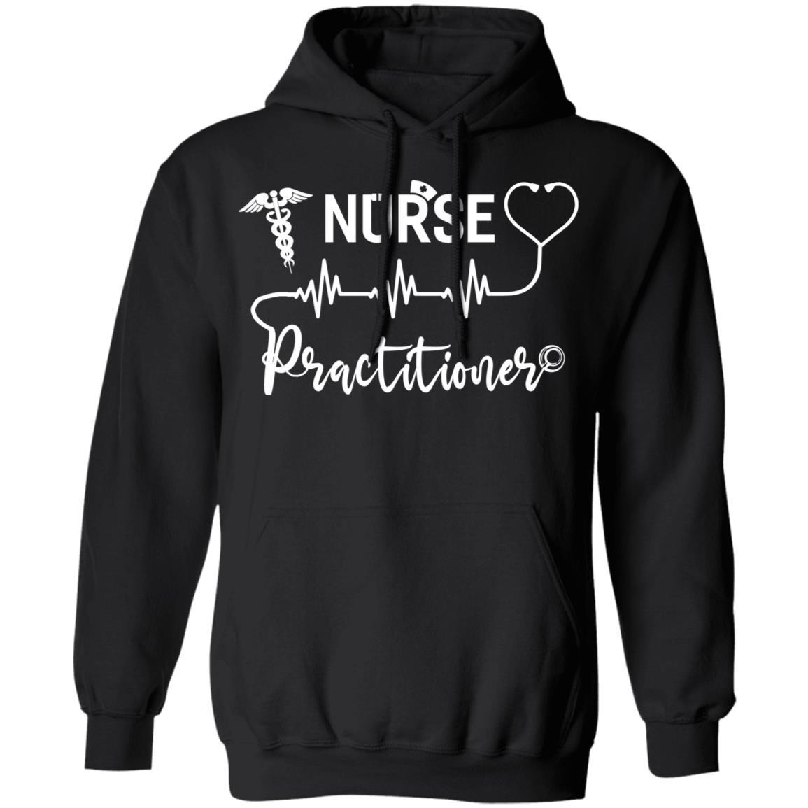 Nurse Practitioner Strong Nursing Gifts-T-Shirt & Hoodie-Pullover Hoodie-Black