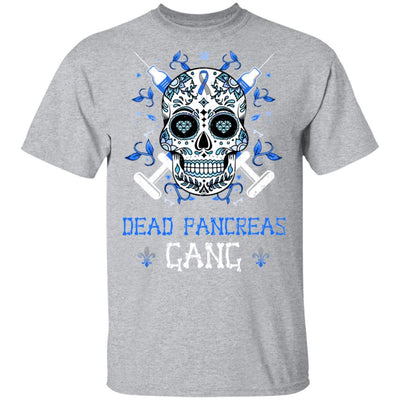 Dead Pancreas Gang Skull Diabetes Awareness Gifts-T-Shirt & Hoodie-Classic T-Shirt-Sport Grey