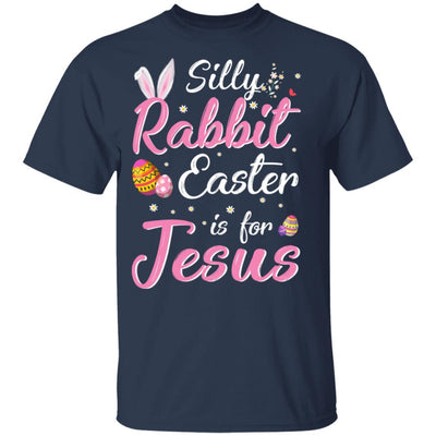 Cute Silly Rabbit Easter Is For Jesus Christians Gift Youth-Youth Shirt-Youth T-Shirt-Navy