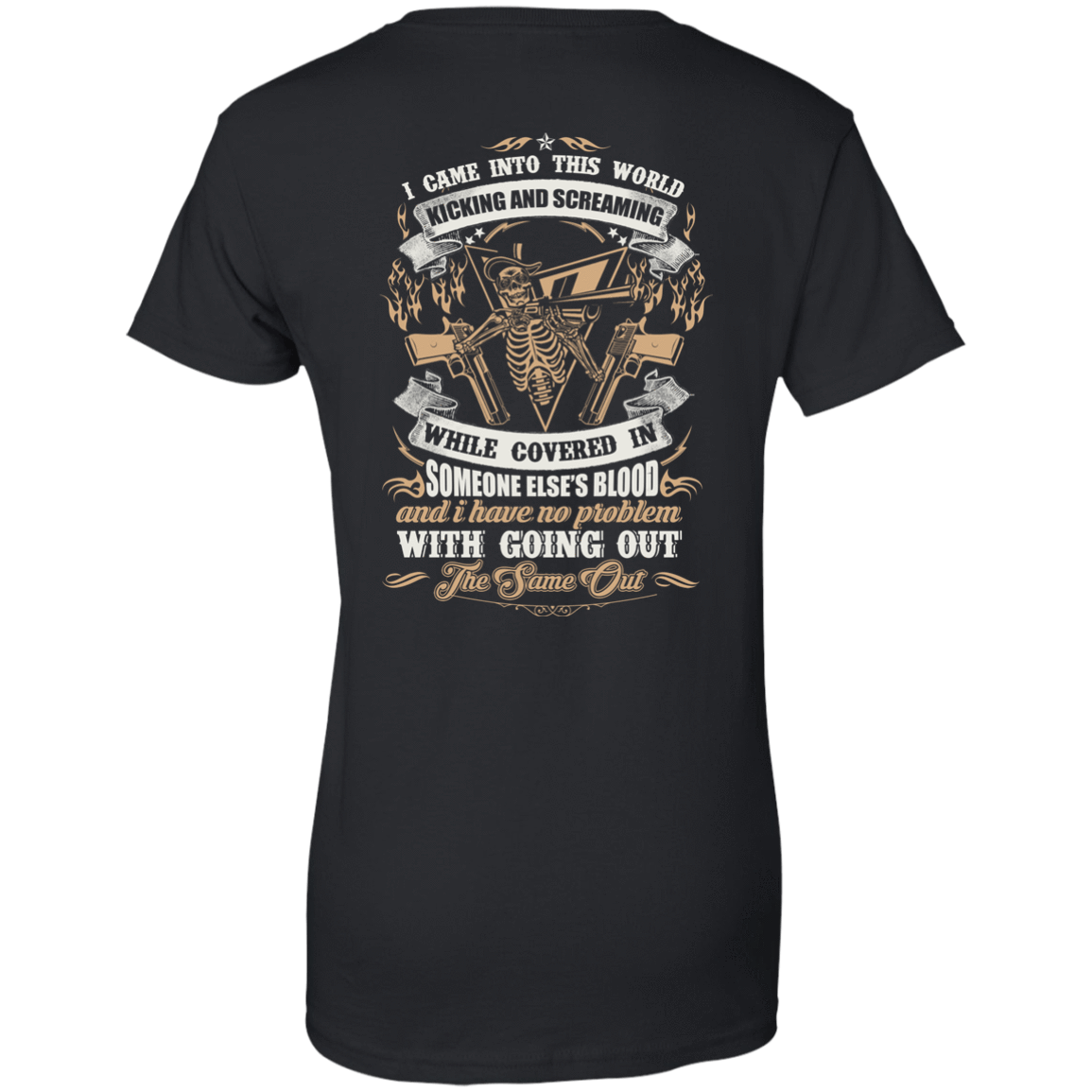 I Came Into This World Kicking and Screaming-T-Shirt & Hoodie-Women's T-Shirt-Black