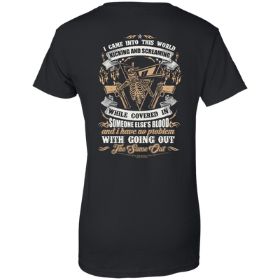 I Came Into This World Kicking and Screaming-T-Shirt & Hoodie-Women's T-Shirt-Black