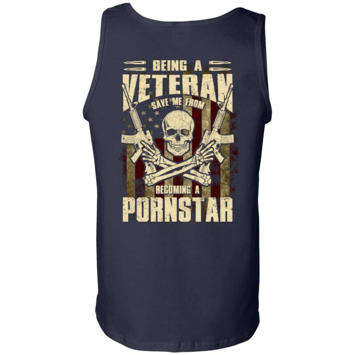 BEING A VETERAN-T-Shirt & Hoodie-Unisex Tank-Navy