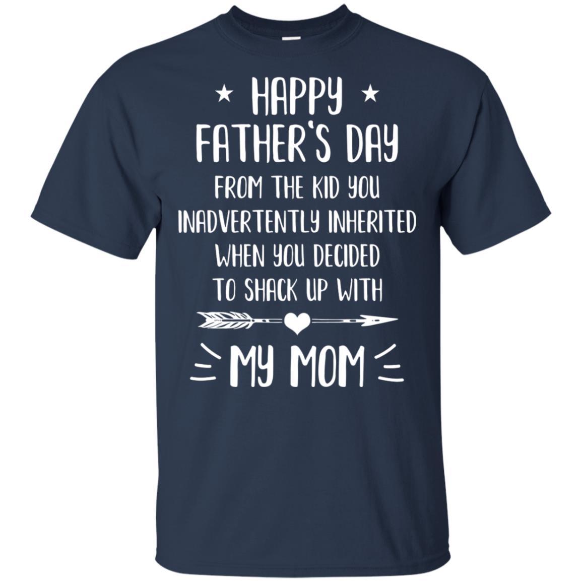 Happy Fathers Day From The Kid You Bonus Step Dad Gift-T-Shirt & Hoodie-Classic T-Shirt-Navy