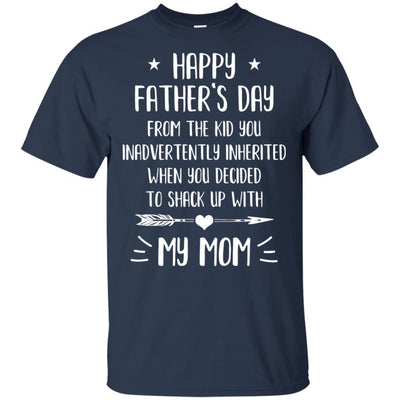 Happy Fathers Day From The Kid You Bonus Step Dad Gift-T-Shirt & Hoodie-Classic T-Shirt-Navy