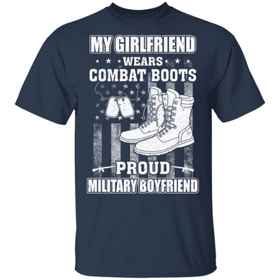 My Girlfriend Wears Combat Boots Proud Military Boyfriend-T-Shirt & Hoodie-Classic T-Shirt-Navy