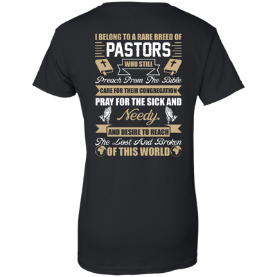 I Belong To A Rare Breed Of Pastors-T-Shirt & Hoodie-Women's T-Shirt-Black