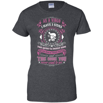As A Virgo I Have 3 Sides-T-Shirt & Hoodie-Women's T-Shirt-Dark Heather