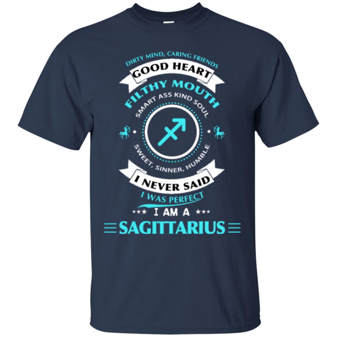 I'm A Sagittarius-T-Shirt & Hoodie-Classic T-Shirt-Navy