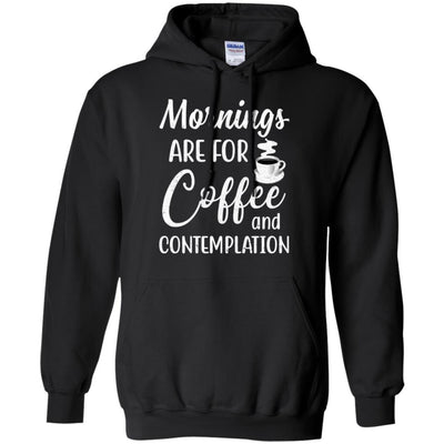 Mornings Are For Coffee And Contemplation Vintage-T-Shirt & Hoodie-Pullover Hoodie-Black
