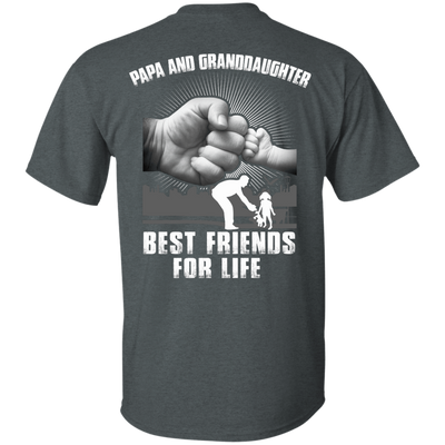 Papa And Granddaughter Best Friends For Life-T-Shirt & Hoodie-Classic T-Shirt-Dark Heather