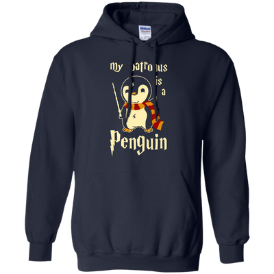My Patronus Is A Penguin-T-Shirt & Hoodie-Pullover Hoodie-Navy