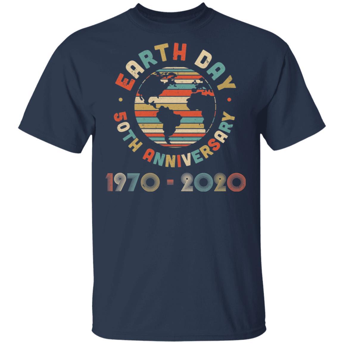 Earth Day 50th Anniversary 1970 Retro Sunset Gifts-T-Shirt & Hoodie-Classic T-Shirt-Navy