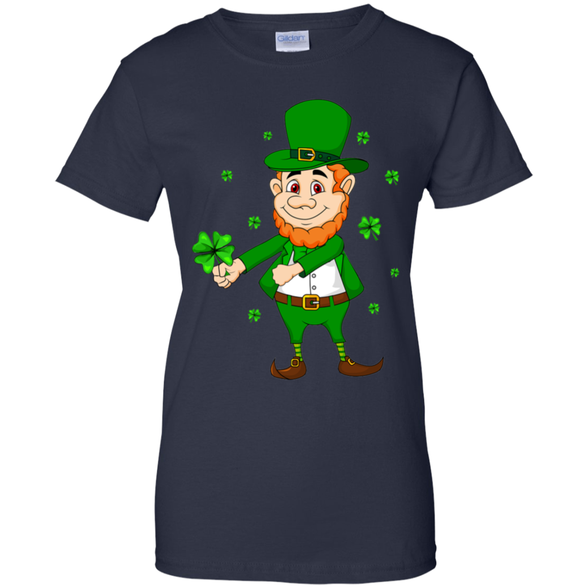 Floss Dance Leprechaun St Patricks Day Flossing-T-Shirt & Hoodie-Women's T-Shirt-Navy