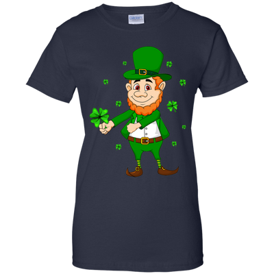 Floss Dance Leprechaun St Patricks Day Flossing-T-Shirt & Hoodie-Women's T-Shirt-Navy