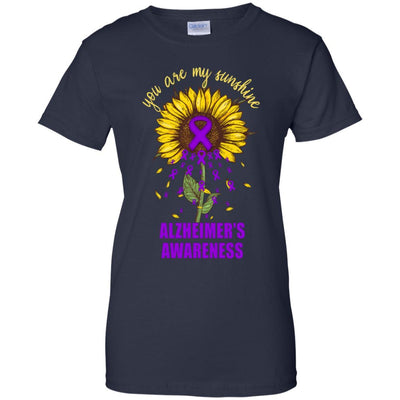 You Are My Sunshine Alzheimer's Awareness-T-Shirt & Hoodie-Women's T-Shirt-Navy